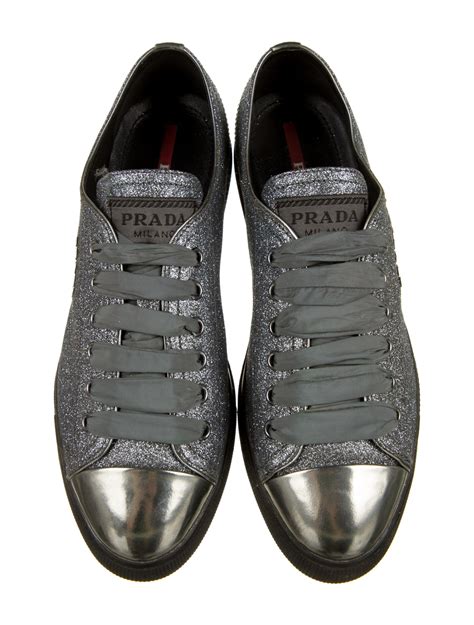 shiny electric blue prada shoes